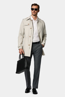 Koyu Füme 7 Drop Slim Fit Dar Kesim Yünlü Klasik Kuma? Pantolon-Abdullah Ki??l?