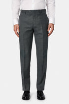 Koyu Füme 7 Drop Slim Fit Dar Kesim Yünlü Klasik Kuma? Pantolon-Abdullah Ki??l?