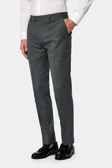 Koyu Füme 7 Drop Slim Fit Dar Kesim Yünlü Klasik Kuma? Pantolon-Abdullah Ki??l?
