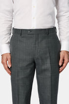 Koyu Füme 7 Drop Slim Fit Dar Kesim Yünlü Klasik Kuma? Pantolon-Abdullah Ki??l?