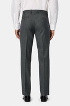 Koyu Füme 7 Drop Slim Fit Dar Kesim Yünlü Klasik Kuma? Pantolon-Abdullah Ki??l?