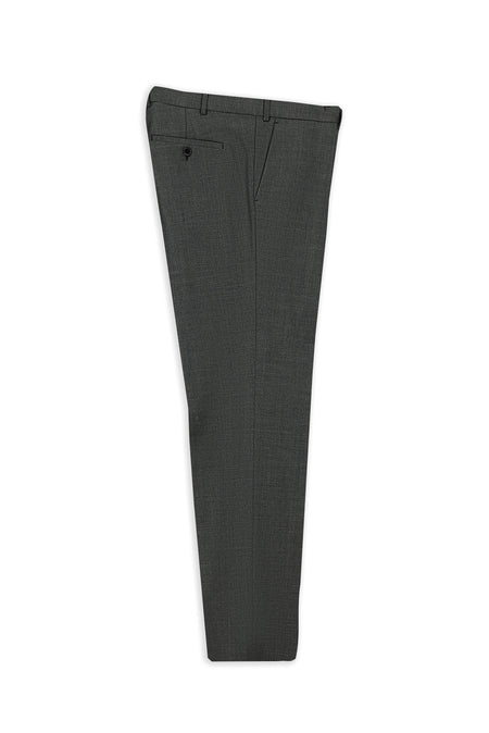 Koyu Füme 4 Drop Relaxed Fit Rahat Kesim Yünlü Yandan Cepli Klasik Kuma? Pantolon-Abdullah Ki??l?