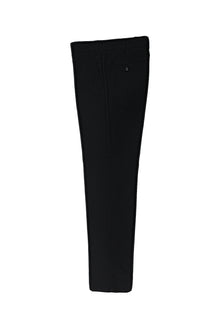 Siyah 6 Drop Regular Fit Standart Kesim Yünlü Kaşmirli Flanel Klasik Kumaş Pantolon