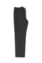 Koyu Füme Regular Fit Beli Lastikli İpli Yünlü Klasik Kumaş Pantolon