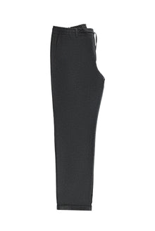 Koyu Füme 6 Drop Regular Fit Standart Kesim Beli Lastikli ?pli Yünlü Klasik Kuma? Pantolon-Abdullah Ki??l?