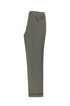 Orta Kahve Super Slim Fit Ekstra Dar Kesim Beli Lastikli İpli Yünlü Klasik Kumaş Pantolon