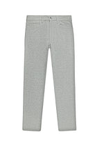 Açık Gri Slim Fit Dar Kesim Çizgili Yünlü Kumaş Pantolon
