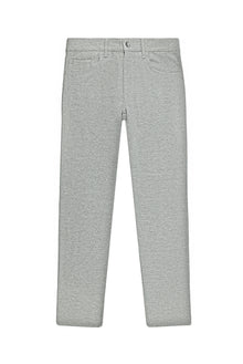 Açık Gri Slim Fit Dar Kesim Çizgili Yünlü Kumaş Pantolon