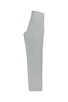 Açık Gri Slim Fit Dar Kesim Çizgili Yünlü Kumaş Pantolon