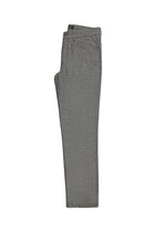 Koyu Kahve Slim Fit Dar Kesim Çizgili Yünlü Kumaş Pantolon
