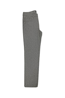 Koyu Kahve Slim Fit Dar Kesim Çizgili Yünlü Kumaş Pantolon