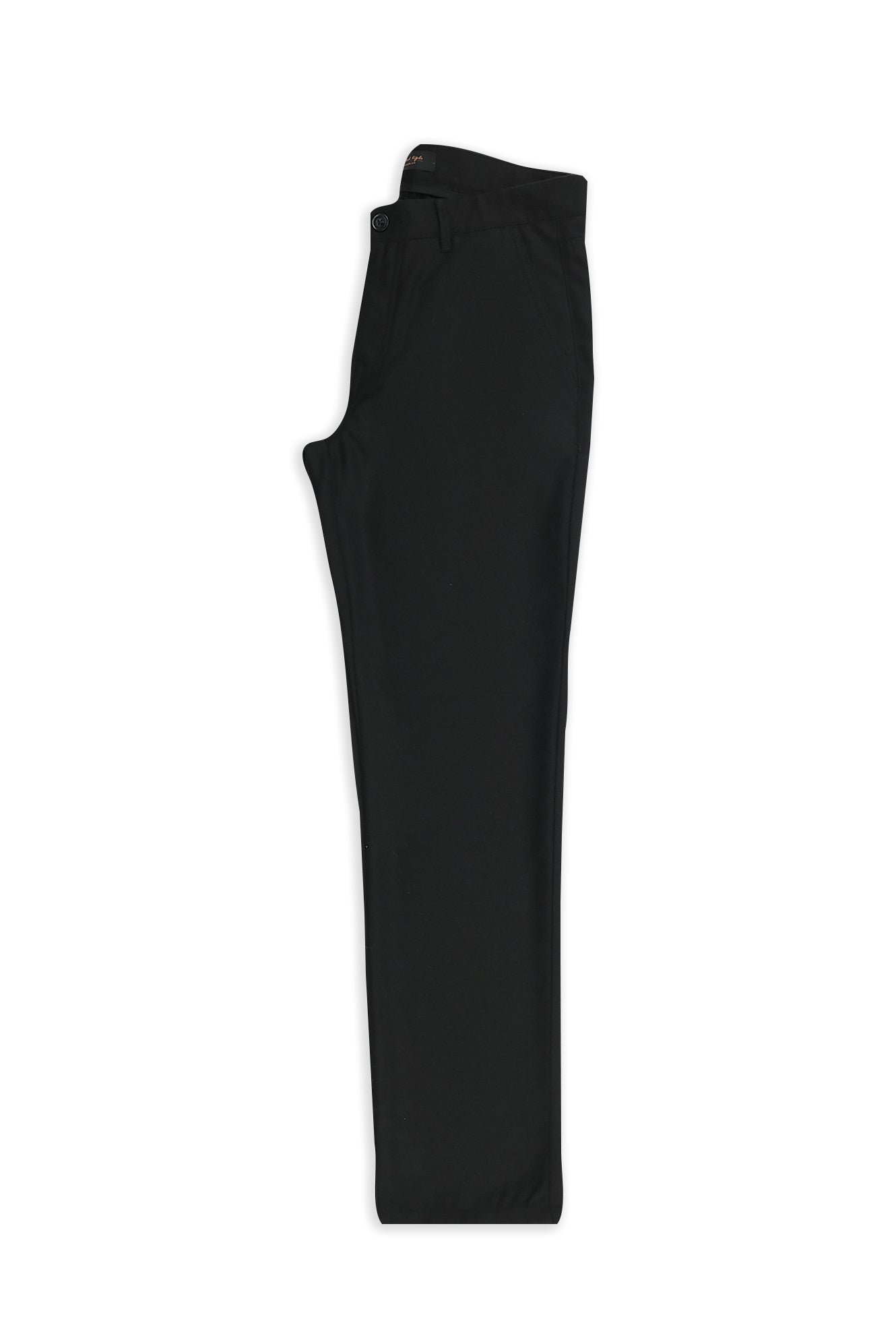 Siyah 7 Drop Slim Fit Dar Kesim Yünlü Yandan Cepli Klasik Flanel Pantolon