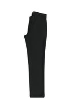 Siyah 7 Drop Slim Fit Dar Kesim Yünlü Yandan Cepli Klasik Flanel Pantolon