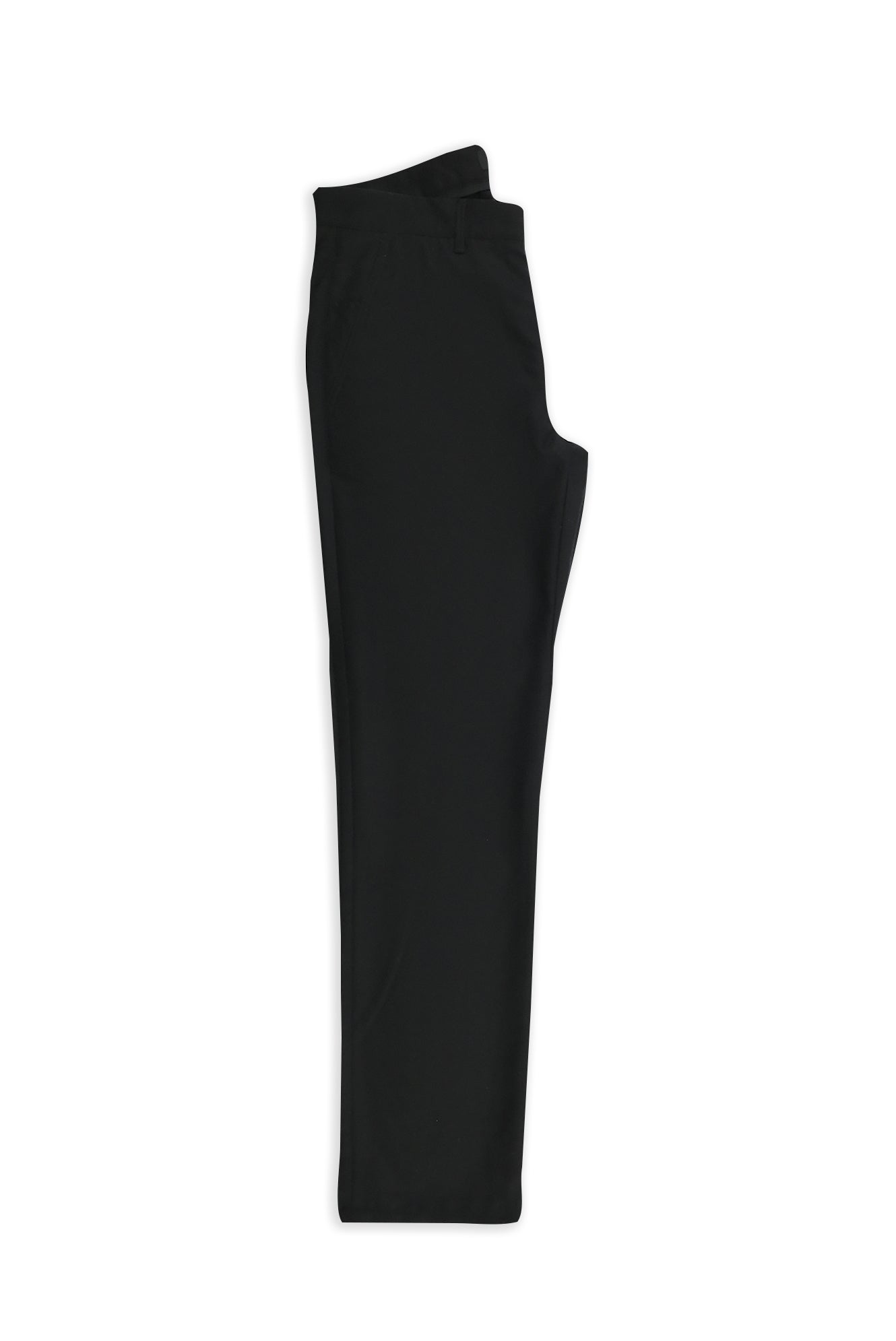 Siyah 7 Drop Slim Fit Dar Kesim Yünlü Yandan Cepli Klasik Flanel Pantolon