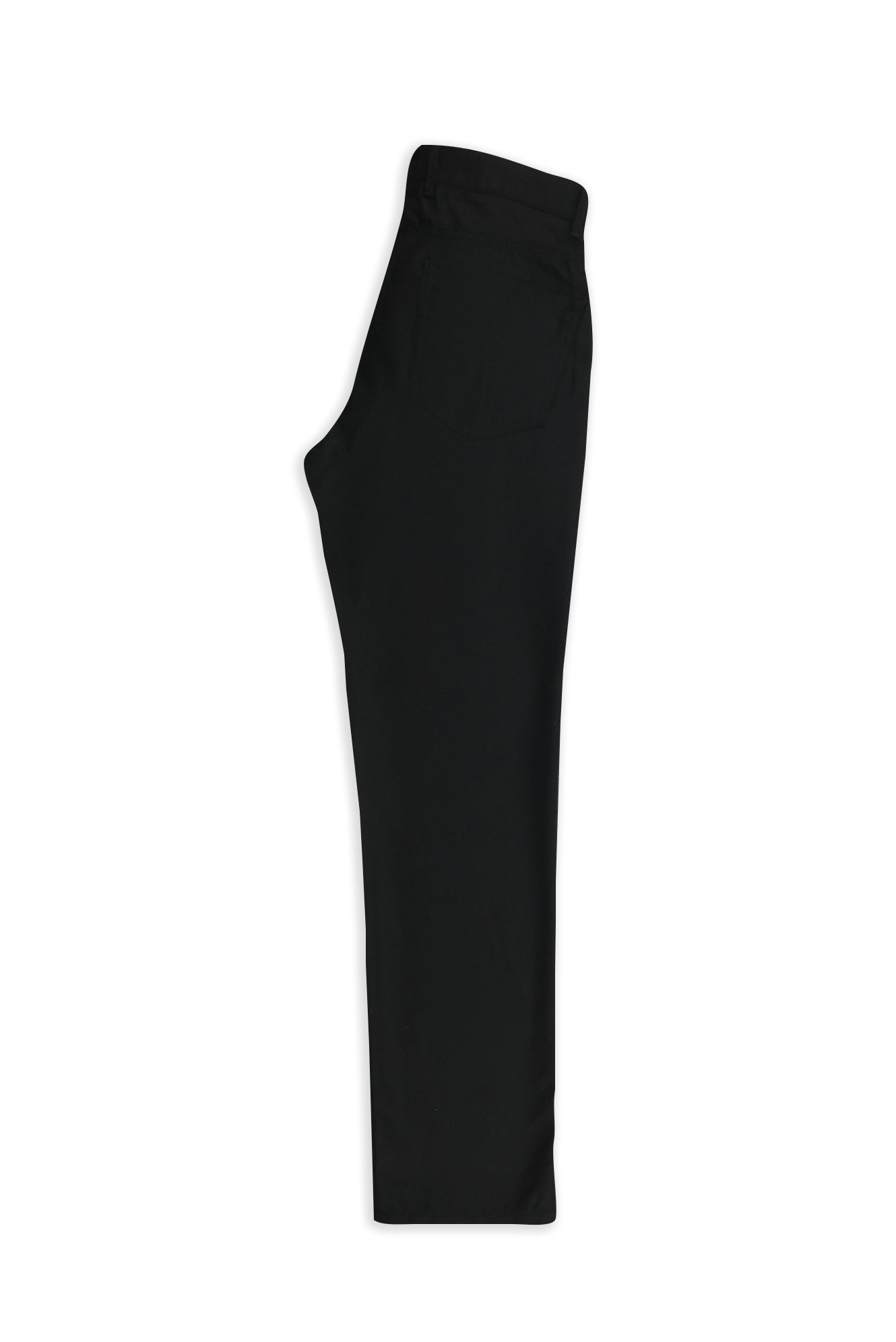 Siyah 7 Drop Slim Fit Dar Kesim Yünlü Yandan Cepli Klasik Flanel Pantolon