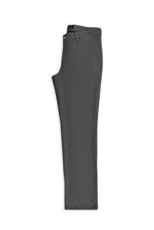 Orta Füme 7 Drop Slim Fit Dar Kesim Yünlü Yandan Cepli Klasik Flanel Pantolon