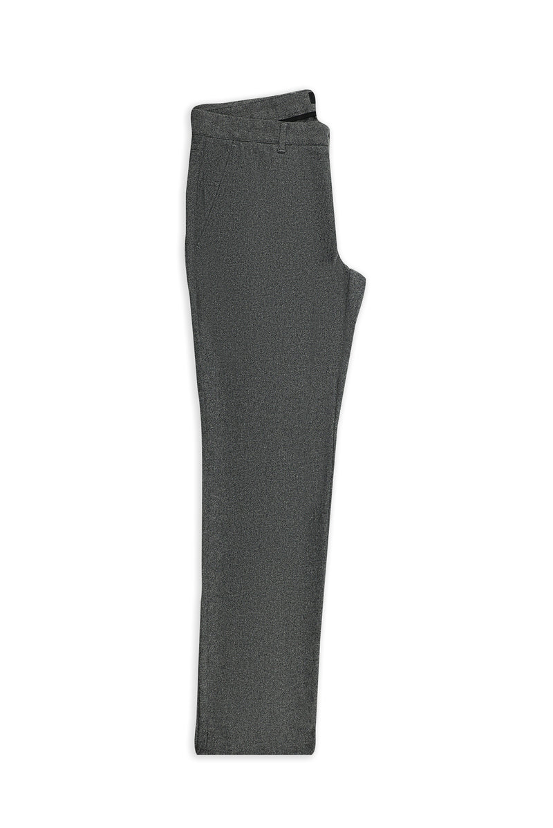 Orta Füme 7 Drop Slim Fit Dar Kesim Yünlü Yandan Cepli Klasik Flanel Pantolon