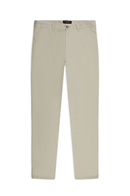 Açık Bej 7 Drop Slim Fit Dar Kesim Yünlü Yandan Cepli Klasik Flanel Pantolon