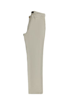 Açık Bej 7 Drop Slim Fit Dar Kesim Yünlü Yandan Cepli Klasik Flanel Pantolon