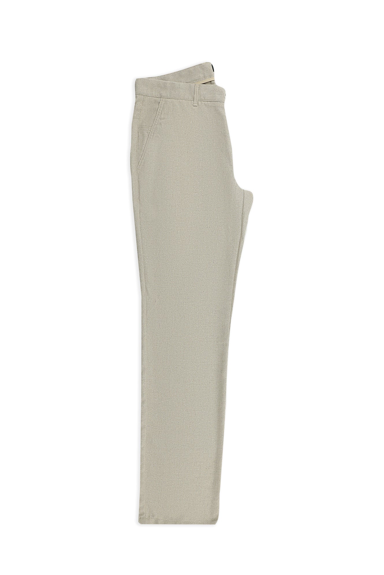 Açık Bej 7 Drop Slim Fit Dar Kesim Yünlü Yandan Cepli Klasik Flanel Pantolon