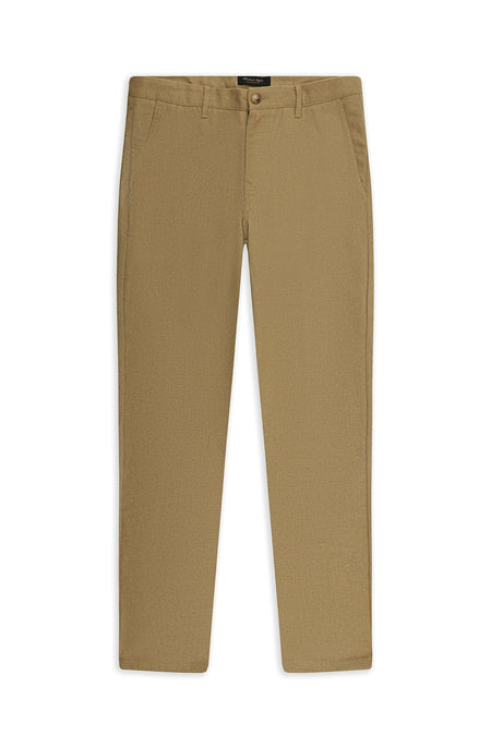 Camel 7 Drop Slim Fit Dar Kesim Yünlü Yandan Cepli Klasik Flanel Pantolon