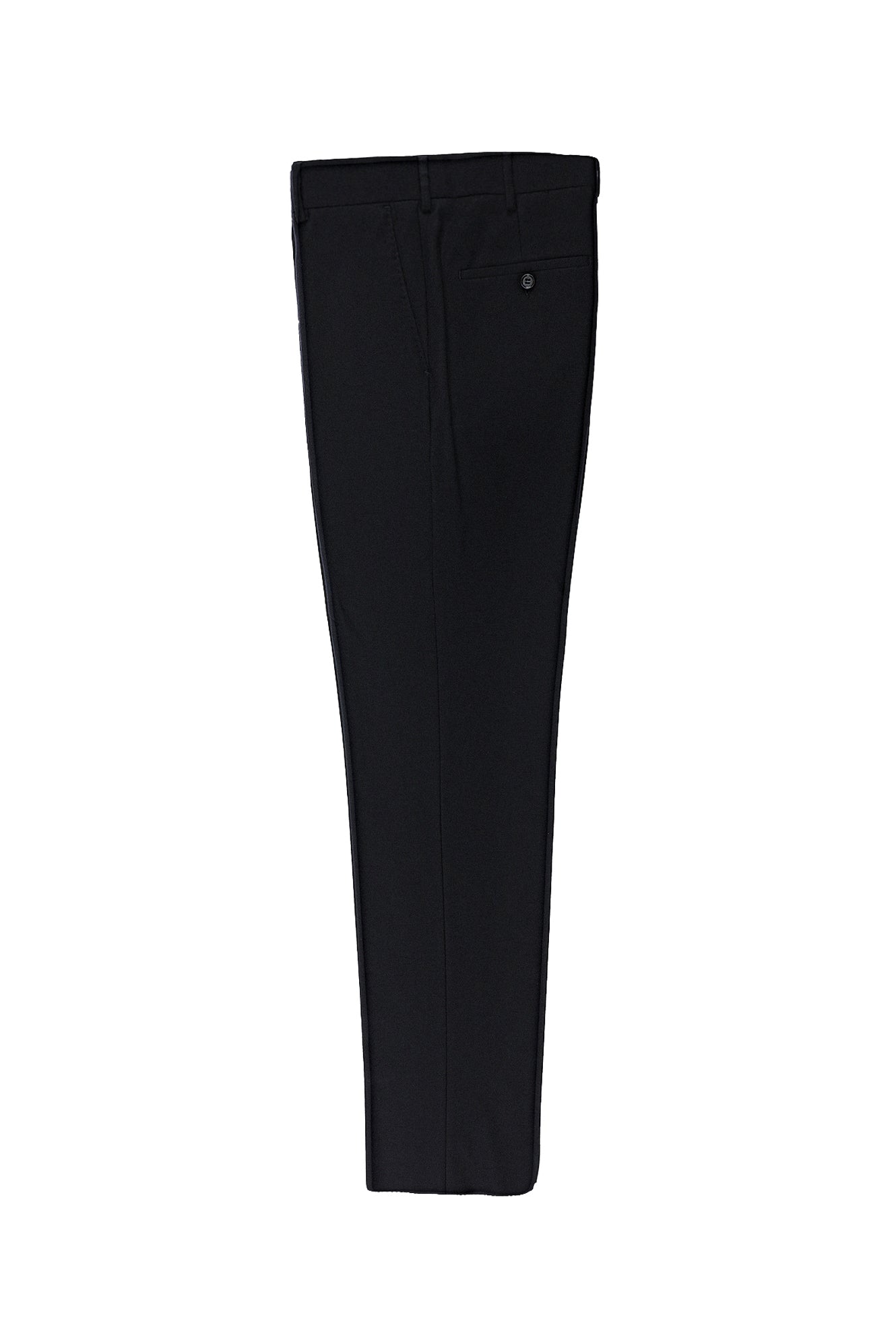 Koyu Lacivert 6 Drop Regular Fit Standart Kesim Yünlü Flanel Klasik Kuma? Pantolon-Abdullah Ki??l?