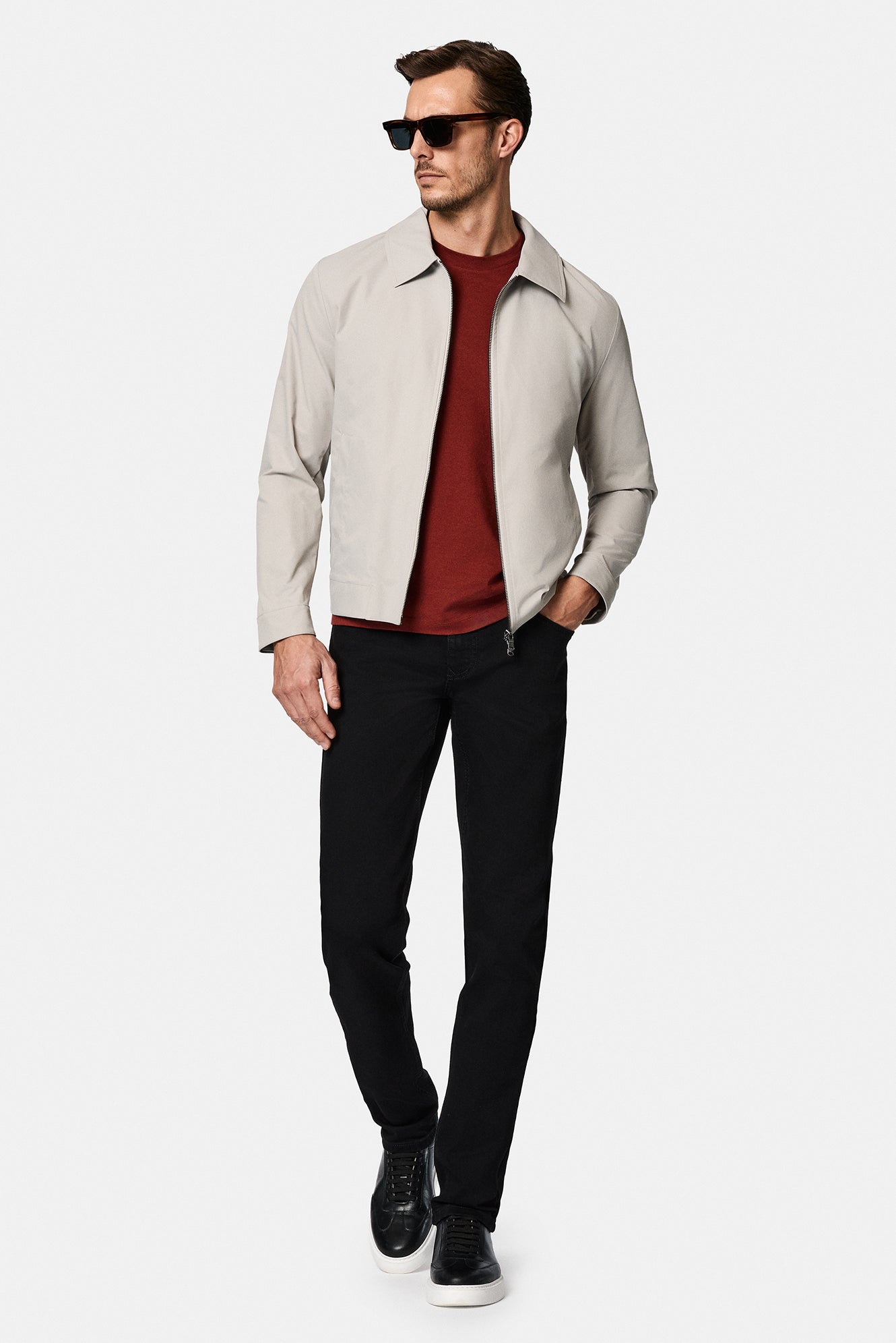 Siyah Regular Fit Standart Kesim Likral? 5 Cep Denim Pantolon-Abdullah Ki??l?