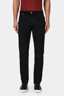 Siyah Regular Fit Standart Kesim Likral? 5 Cep Denim Pantolon-Abdullah Ki??l?
