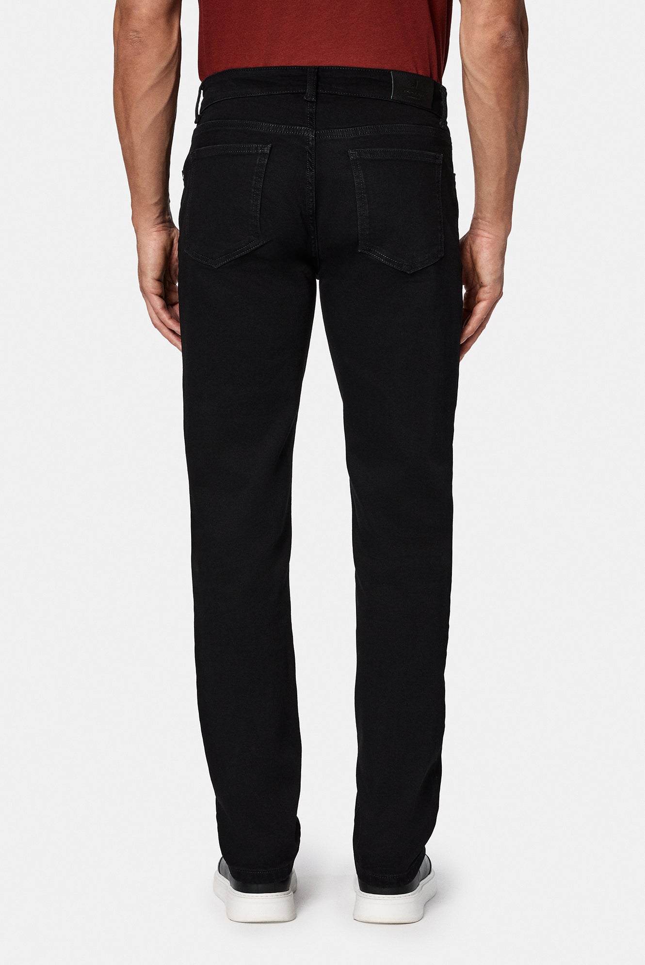 Siyah Regular Fit Standart Kesim Likral? 5 Cep Denim Pantolon-Abdullah Ki??l?