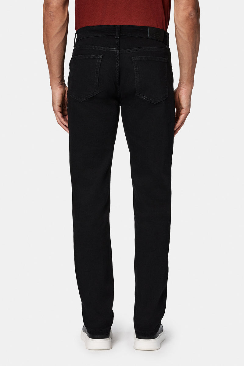 Siyah 6 Drop Regular Fit Standart Kesim Likral? 5 Cep Denim Pantolon-Abdullah Ki??l?