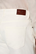 K?r?k Beyaz Relaxed Fit Rahat Kesim 5 Cep Pamuklu Denim Pantolon-Abdullah Ki??l?