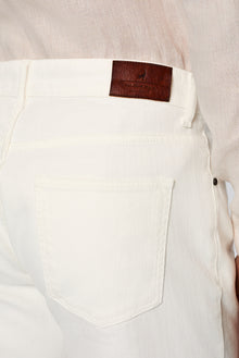 K?r?k Beyaz Relaxed Fit Rahat Kesim 5 Cep Pamuklu Denim Pantolon-Abdullah Ki??l?