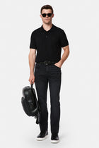 Siyah Relaxed Fit Rahat Kesim 5 Cep Pamuklu Denim Pantolon