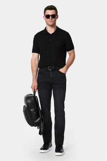 Siyah Relaxed Fit Rahat Kesim 5 Cep Pamuklu Denim Pantolon