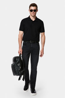 Siyah Relaxed Fit Rahat Kesim 5 Cep Pamuklu Denim Pantolon