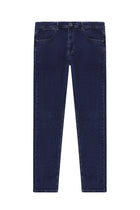 Orta Lacivert Regular Fit Likralı Denim Pantolon