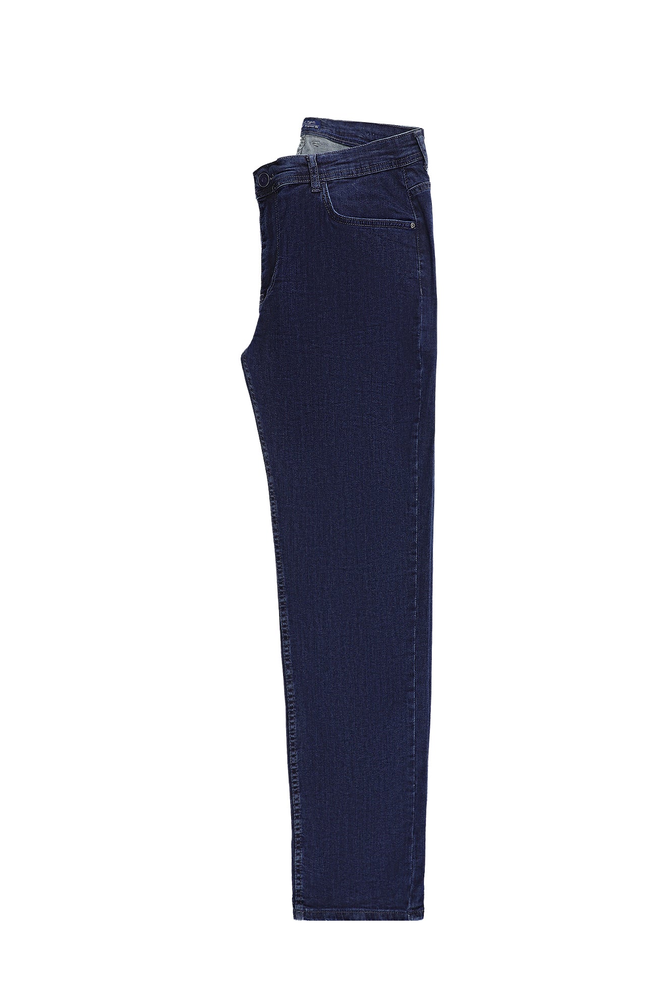 Orta Lacivert Regular Fit Likralı Denim Pantolon
