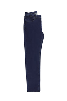 Orta Lacivert Regular Fit Likralı Denim Pantolon