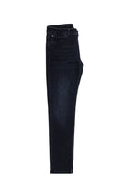 Koyu Lacivert Slim Fit Dar Kesim Likral? Denim Pantolon-Abdullah Ki??l?