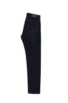 Koyu Lacivert Slim Fit Dar Kesim Likral? Denim Pantolon-Abdullah Ki??l?