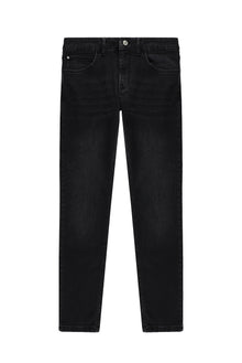 Siyah Slim Fit Dar Kesim Likralı Denim Pantolon