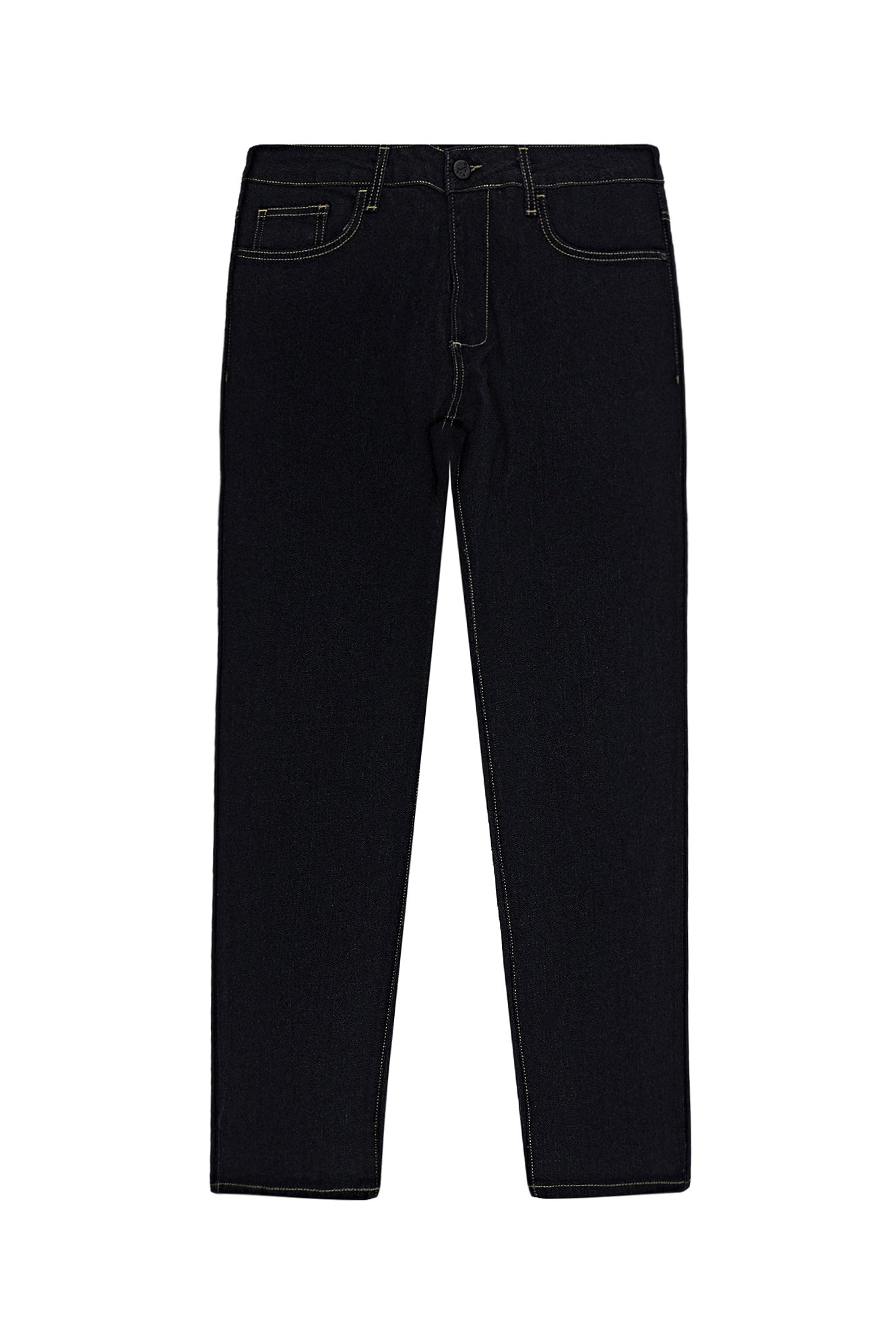 Koyu İndigo Regular Fit Denim Pamuklu Pantolon