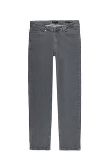 Orta Gri Super Slim Fit Eksra Dar Kesim Likral? Denim Pantolon-Abdullah Ki??l?