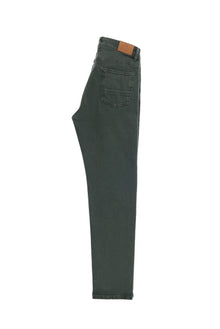Orta Haki Regular Fit Likralı Denim Pantolon