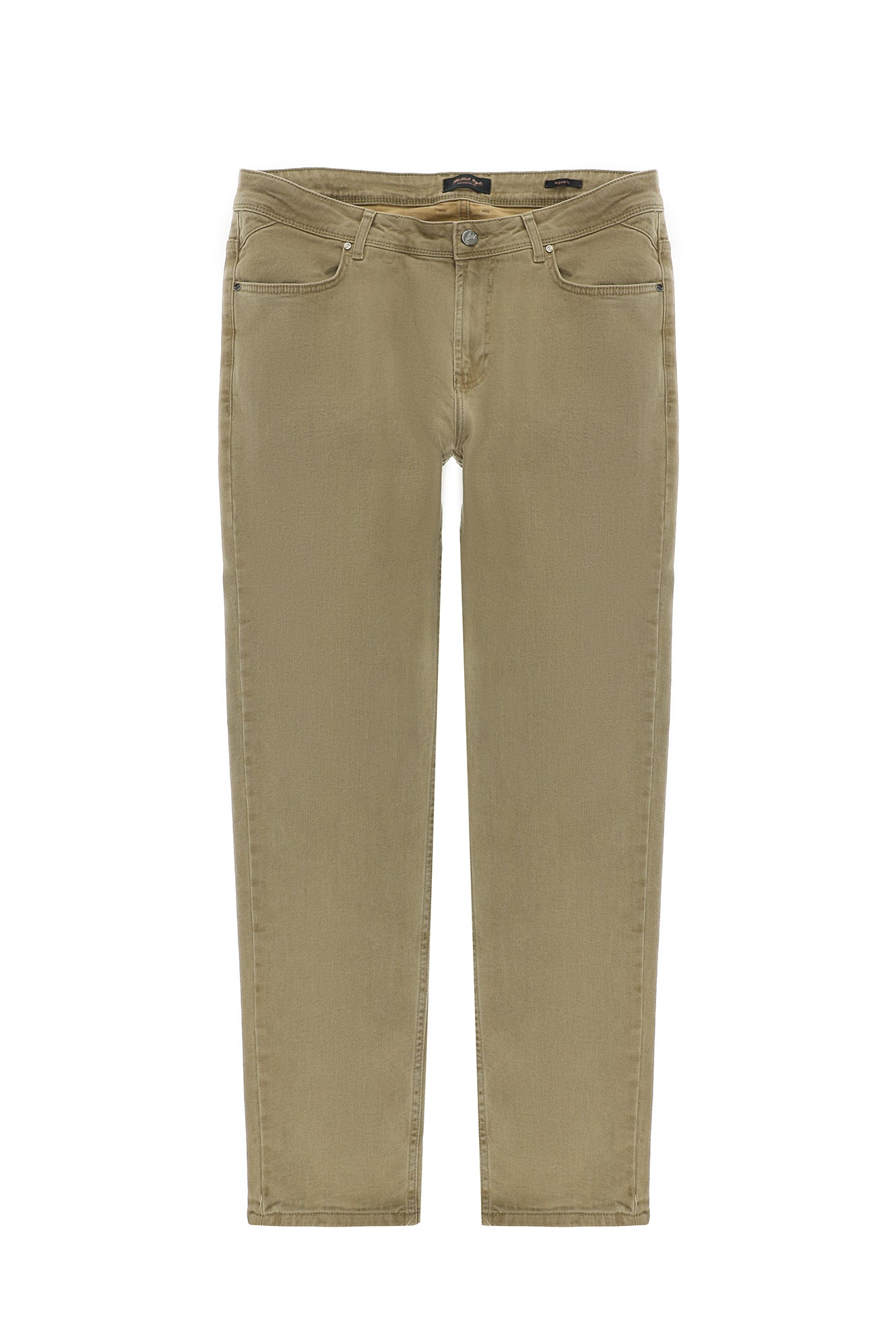 Açık Vizon Super Slim Fit Ekstra Dar Kesim Likralı Denim Pantolon