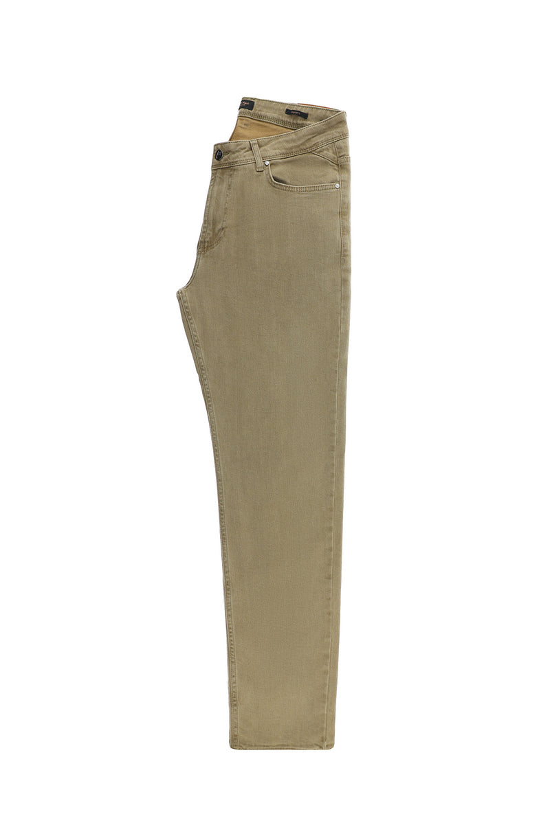 Açık Vizon Regular Fit Likralı Denim Pantolon