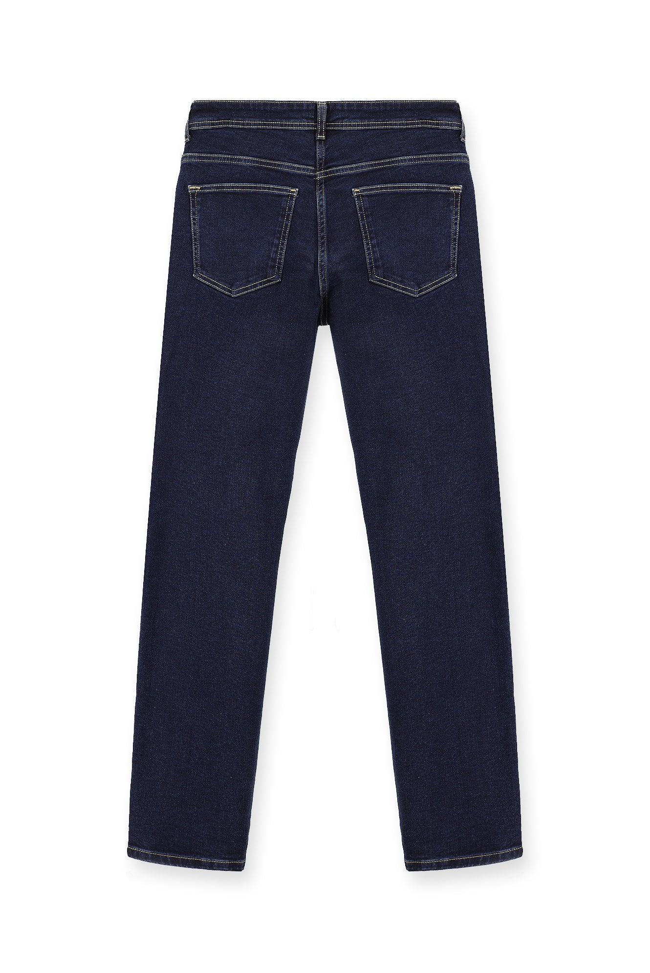 Koyu Lacivert Slim Fit Dar Kesim Likral? Denim Pantolon-Abdullah Ki??l?
