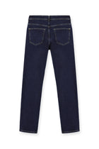 Koyu Lacivert Slim Fit Dar Kesim Likral? Denim Pantolon-Abdullah Ki??l?