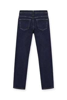 Koyu Lacivert Slim Fit Dar Kesim Likralı Denim Pantolon