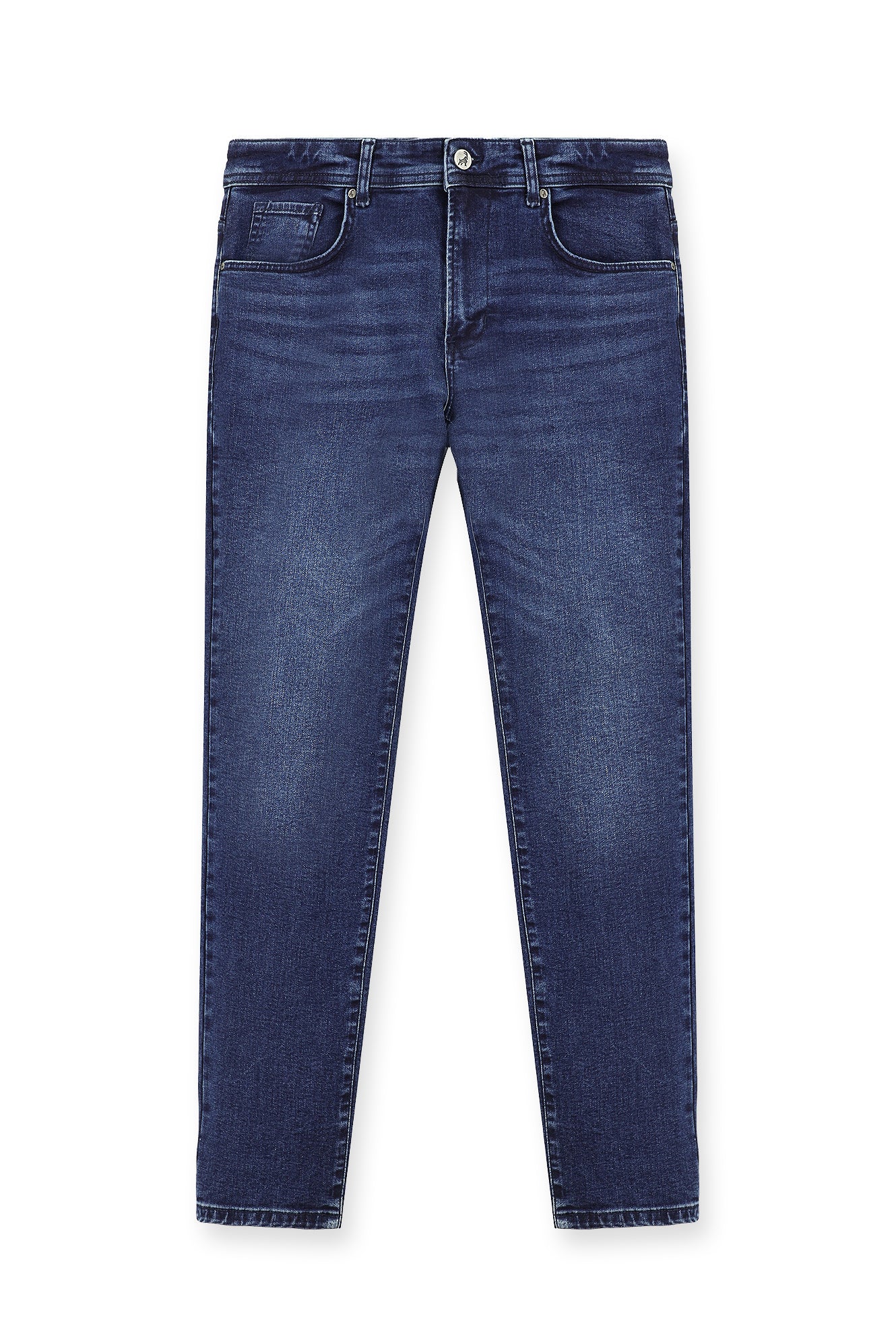 İndigo Regular Fit Likralı Denim Pantolon